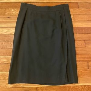 Vintage Liz Claiborne 90s dark green skirt midi